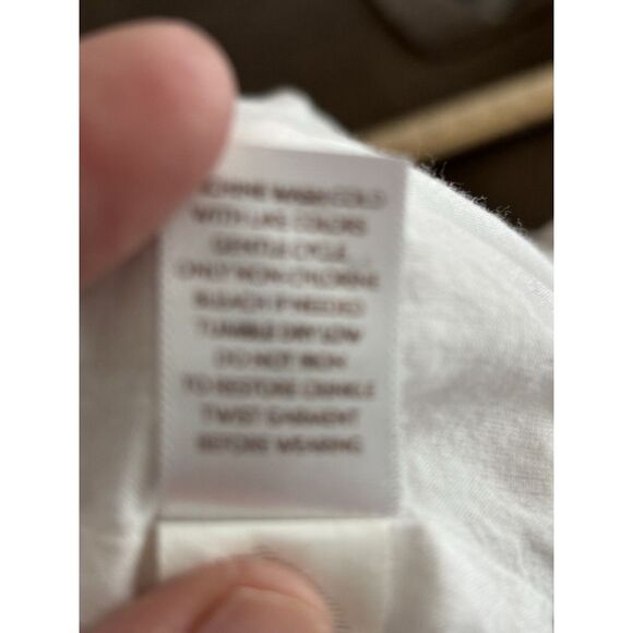 J. Jill Tan Floral Linen Midi Skirt Women's Size 14 Fairy Whimsical - Picture 8 of 12